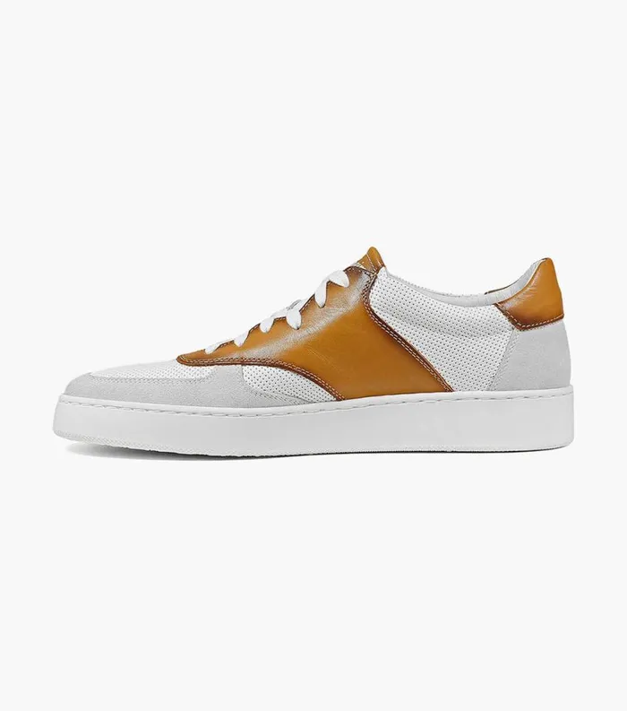 Men Random Moc Toe Lace Up Sneaker Cognac Florsheim Sneakers