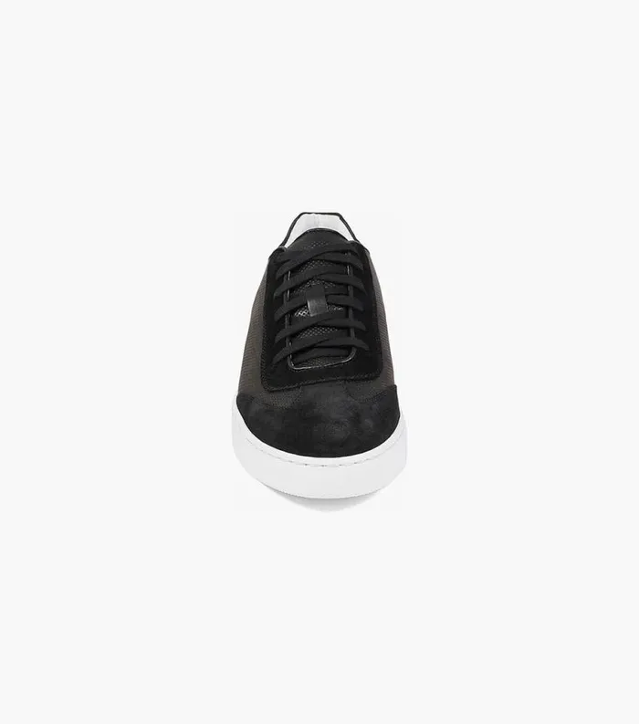 Men Random Plain Toe Lace Up Sneaker Black Florsheim Sneakers