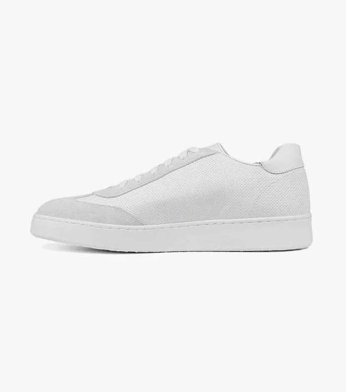 Men Random Plain Toe Lace Up Sneaker Bone Florsheim Sneakers