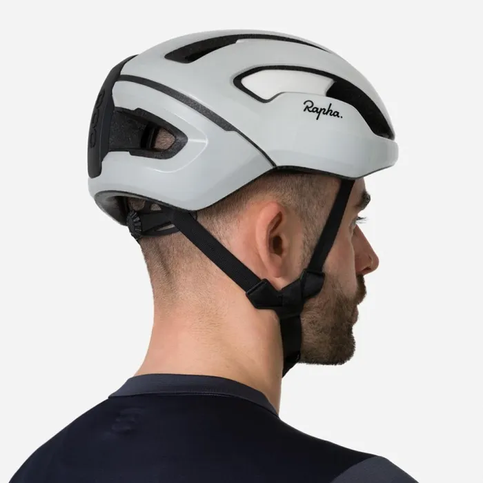 Men Rapha POC Omne Air 8211 EU Whitedark Navy Rapha Hats Gloves and Accessories