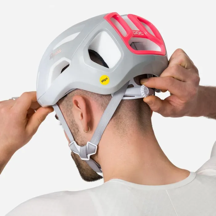 Men Rapha POC Ventral Air 8211 EU Whitegreen Grey Rapha Hats Gloves and Accessories