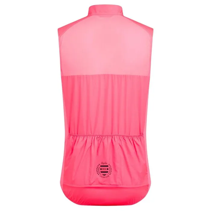 Men RCC Brevet Lightweight Gilet Highvis Pink Rapha Jackets and Vests Men RCC Brevet Lightweight Gilet Highvis Pink Rapha Jackets and Vests