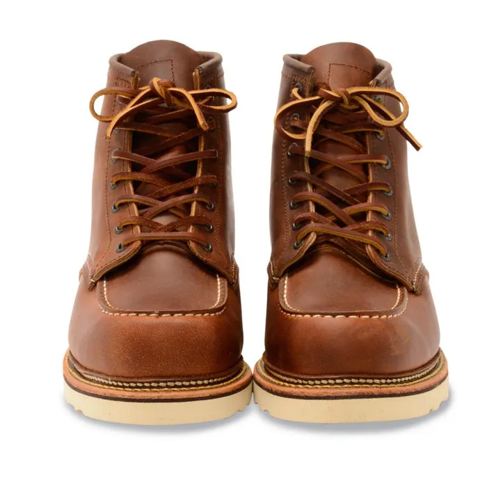 Men Red Wing 6quot Classic Moc Copper Rough and Tough Boots Copper Orvis Boots