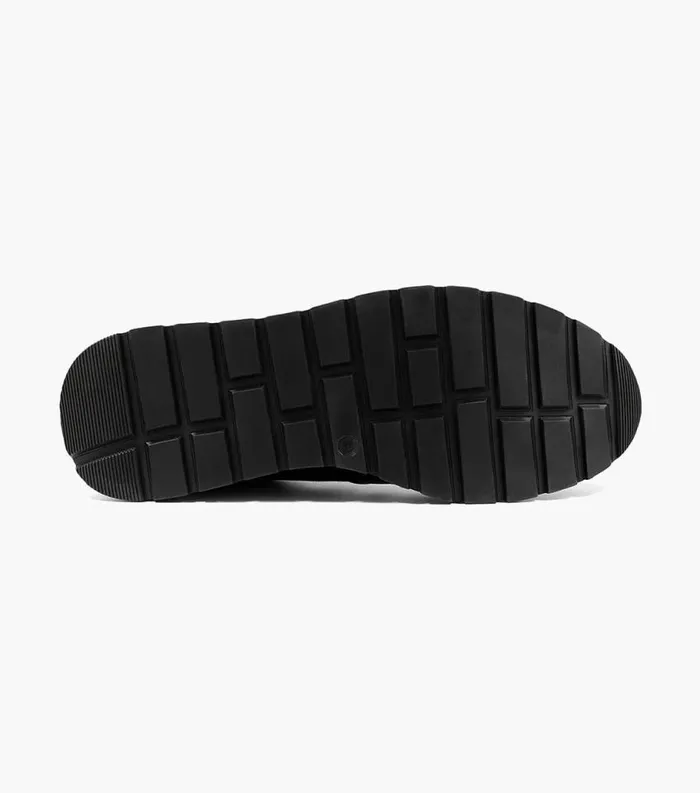 Men Redwood Moc Toe Lace Up Sneaker Black Florsheim Dress Shoes