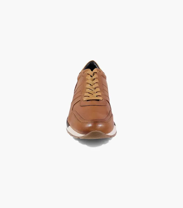 Men Redwood Moc Toe Lace Up Sneaker Cognac Florsheim Dress Shoes