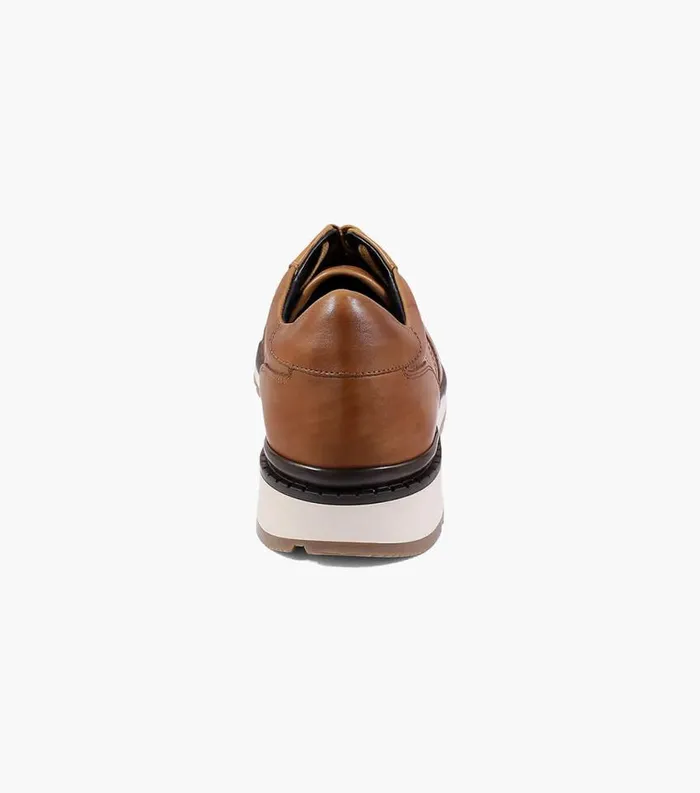 Men Redwood Moc Toe Lace Up Sneaker Cognac Florsheim Dress Shoes