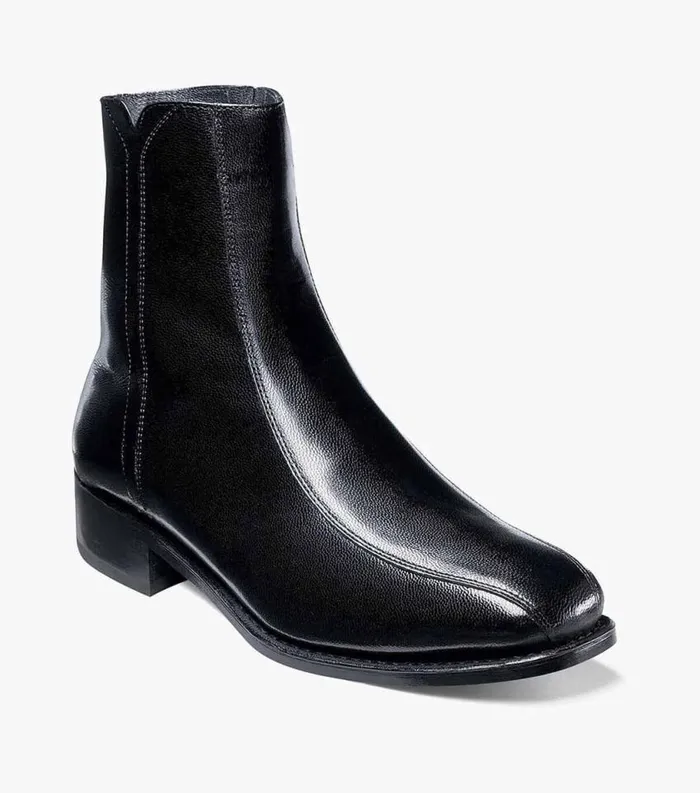 Men Regent Bike Toe Boot Black Florsheim Dress Shoes