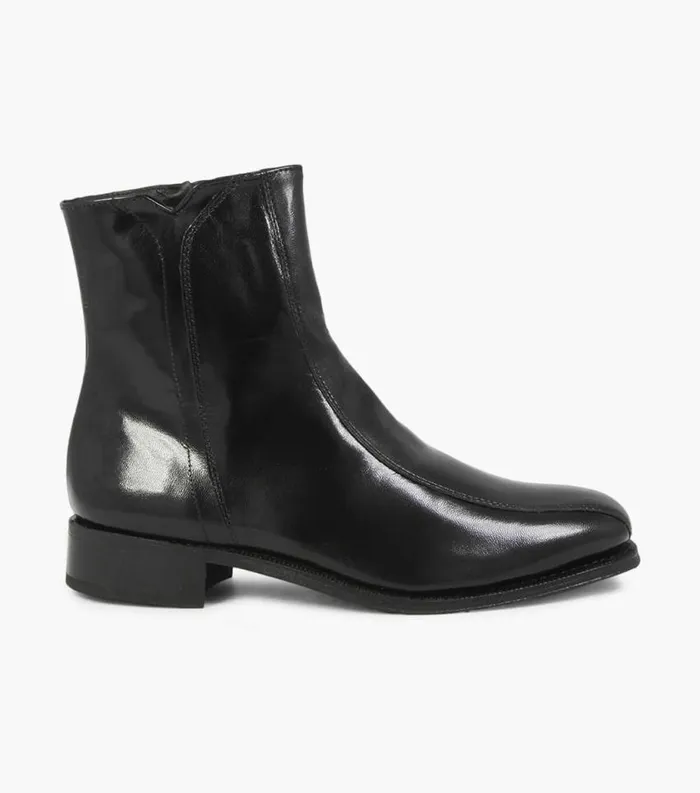 Men Regent Bike Toe Boot Black Florsheim Dress Shoes