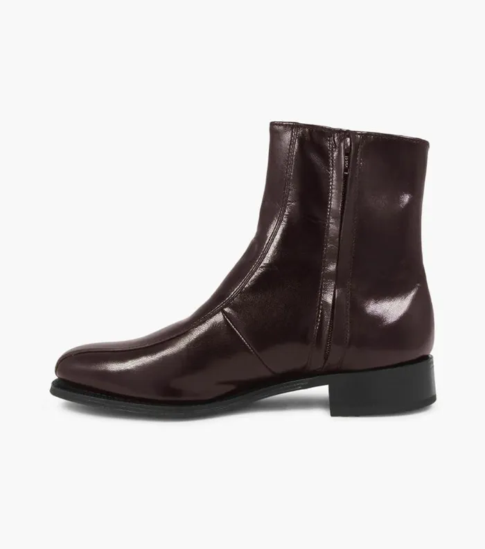 Men Regent Bike Toe Boot Burgundy Florsheim Dress Shoes