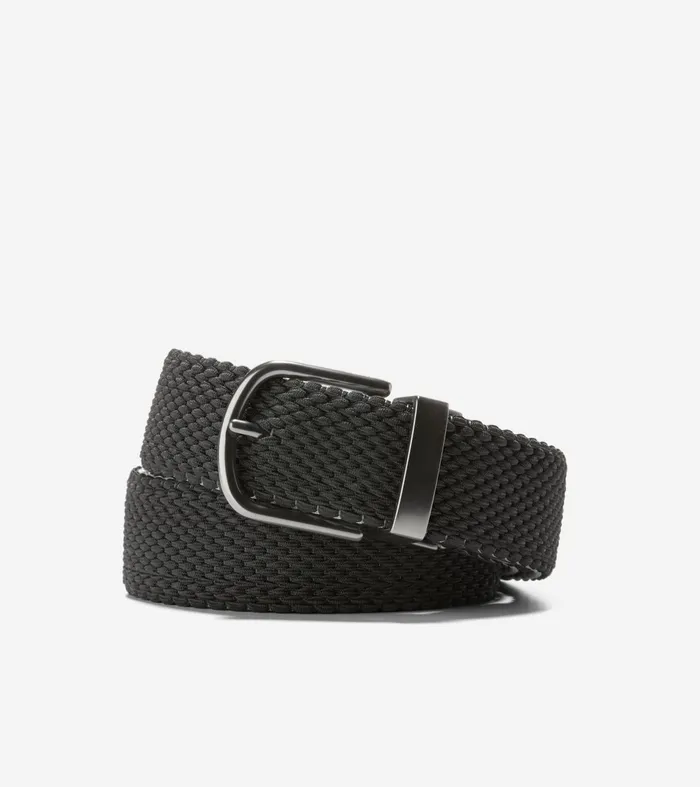 Men Reversible Stretch Belt Blackgray Cole Haan Belts