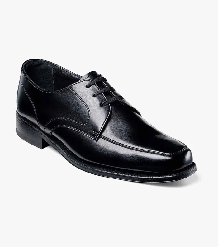 Men Richfield Moc Toe Oxford Black Florsheim Dress Shoes