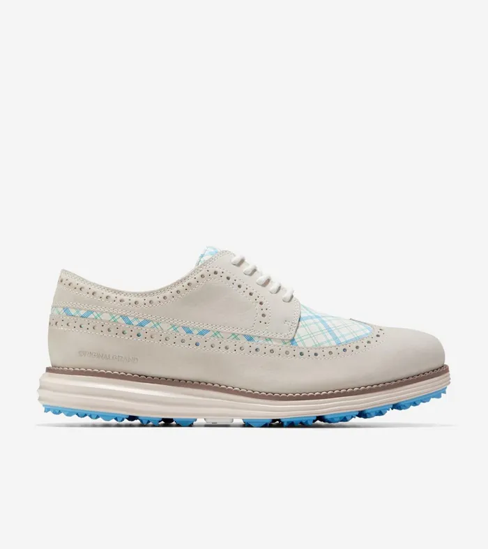 Men riginalGrand WaterResistant Golf Shoe Ivoryazure Bluebirch Cole Haan Oxfords