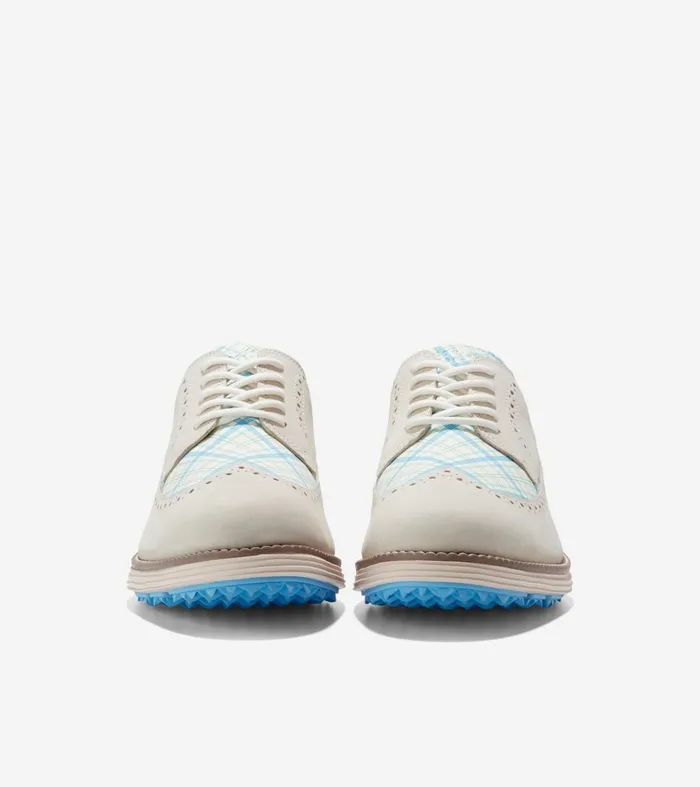 Men riginalGrand WaterResistant Golf Shoe Ivoryazure Bluebirch Cole Haan Oxfords