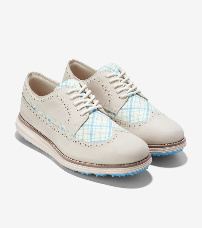 Men riginalGrand WaterResistant Golf Shoe Ivoryazure Bluebirch Cole Haan Oxfords