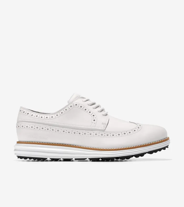 Men riginalGrand WaterResistant Golf Shoe Optic Whitenaturaloptic White Cole Haan Oxfords