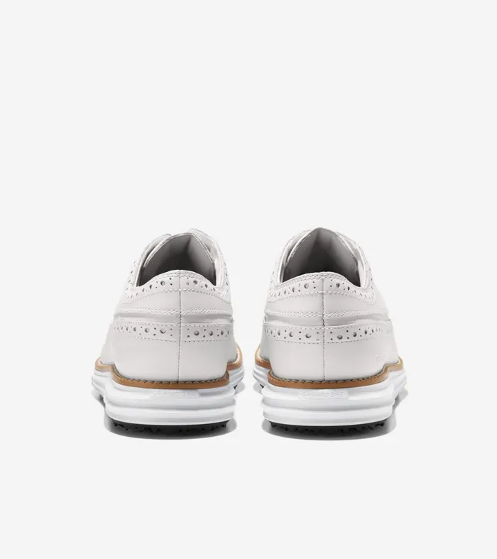 Men riginalGrand WaterResistant Golf Shoe Optic Whitenaturaloptic White Cole Haan Oxfords