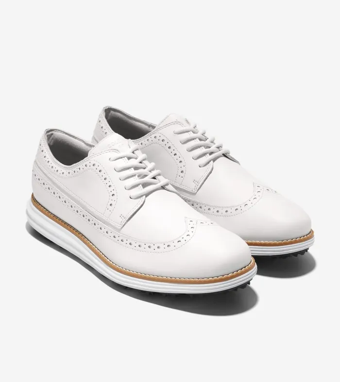 Men riginalGrand WaterResistant Golf Shoe Optic Whitenaturaloptic White Cole Haan Oxfords