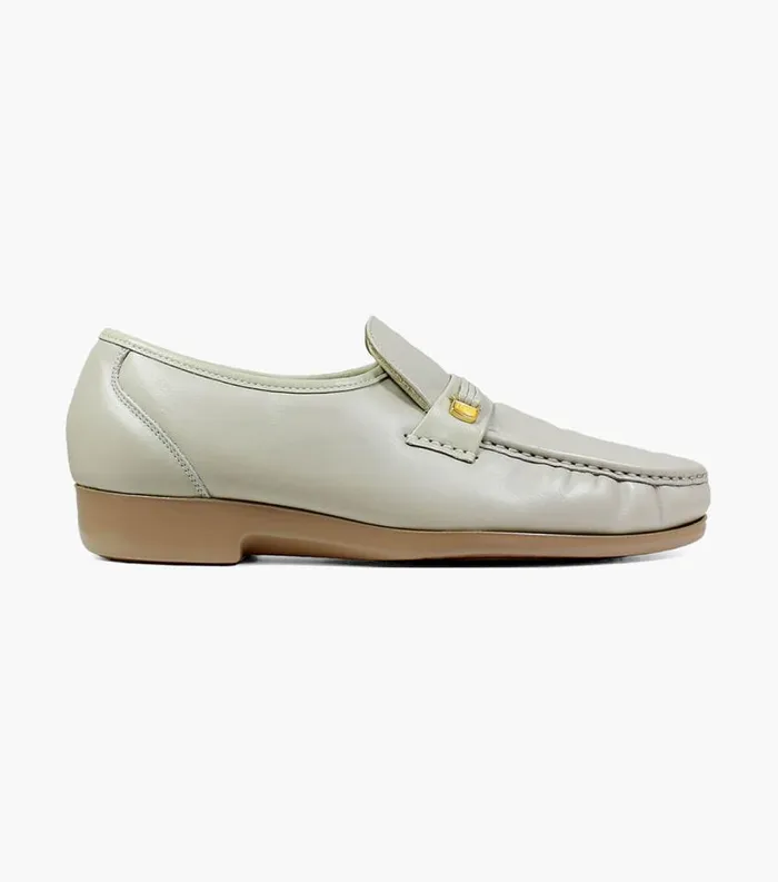 Men Riva Moc Toe Bit Loafer Beige Florsheim Florsheim Comfortech