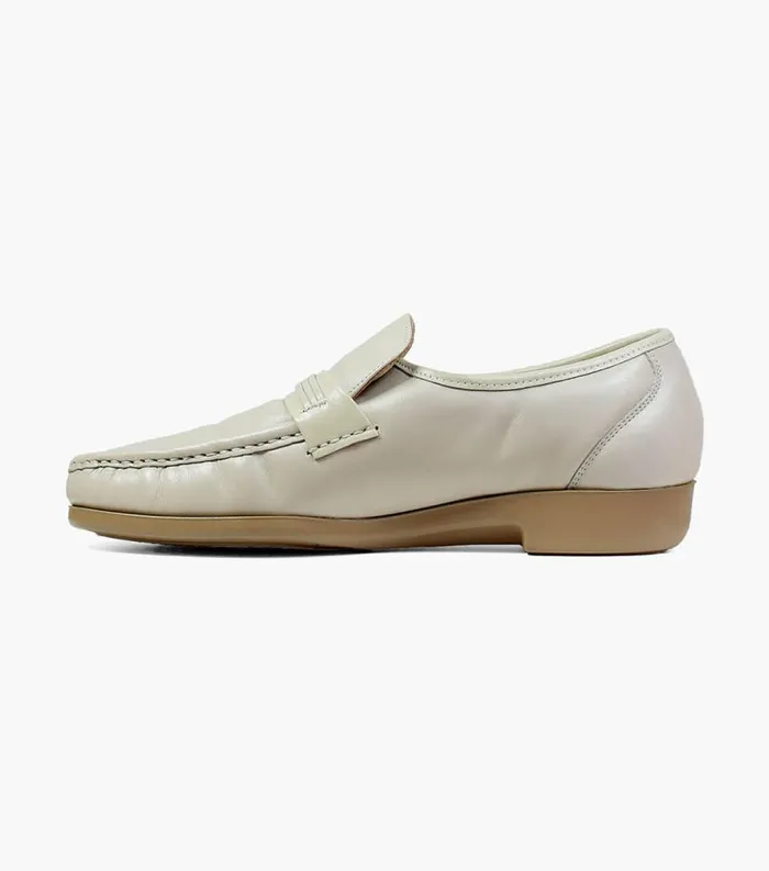 Men Riva Moc Toe Bit Loafer Beige Florsheim Florsheim Comfortech
