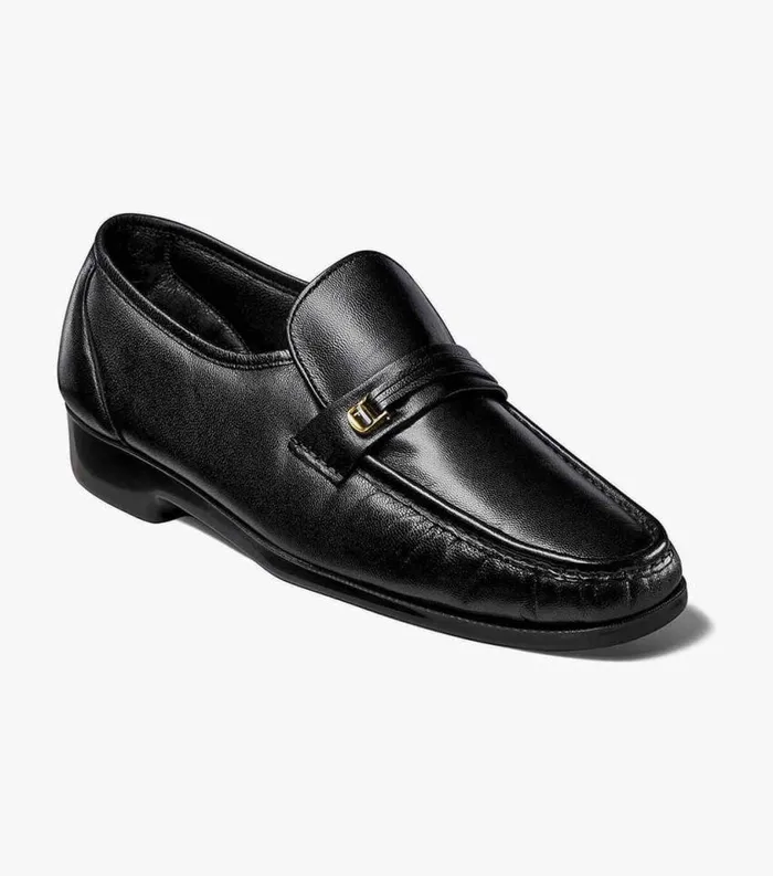 Men Riva Moc Toe Bit Loafer Black Florsheim Florsheim Comfortech