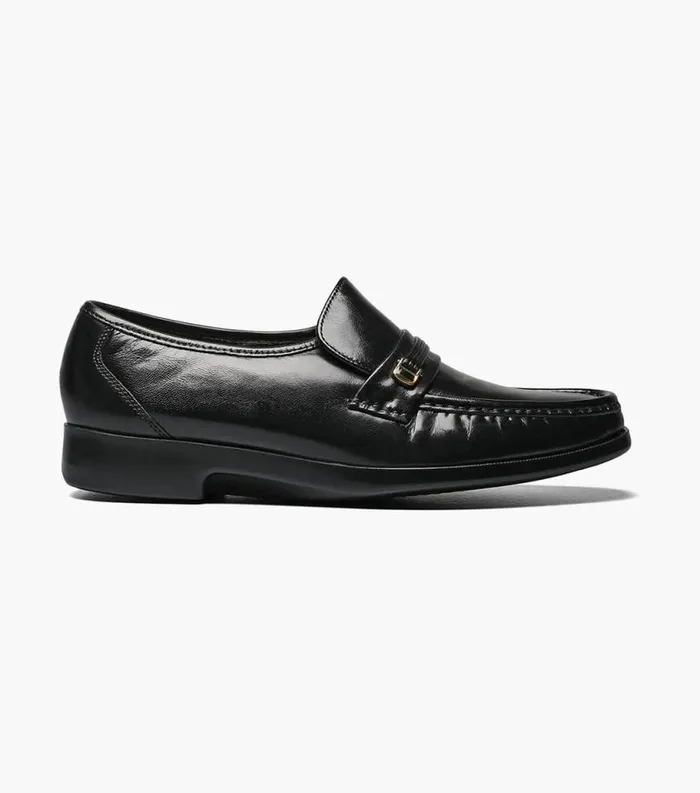 Men Riva Moc Toe Bit Loafer Black Florsheim Florsheim Comfortech
