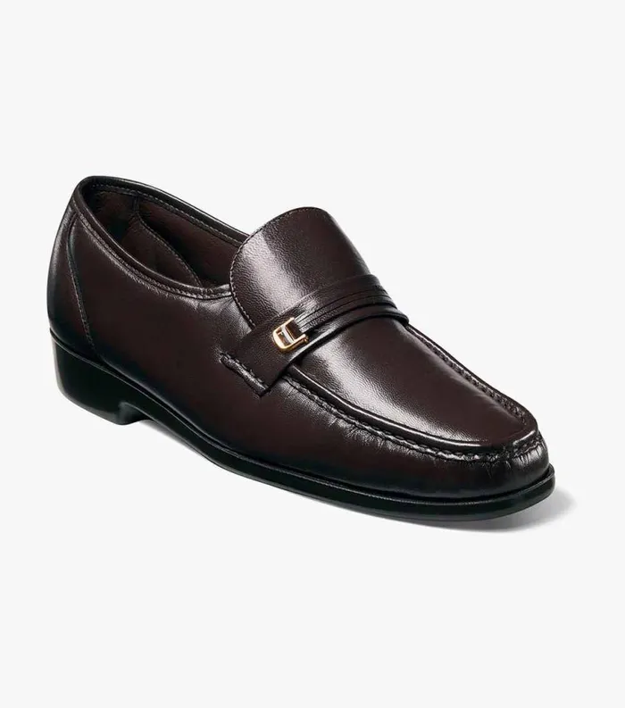 Men Riva Moc Toe Bit Loafer Brown Florsheim Florsheim Comfortech