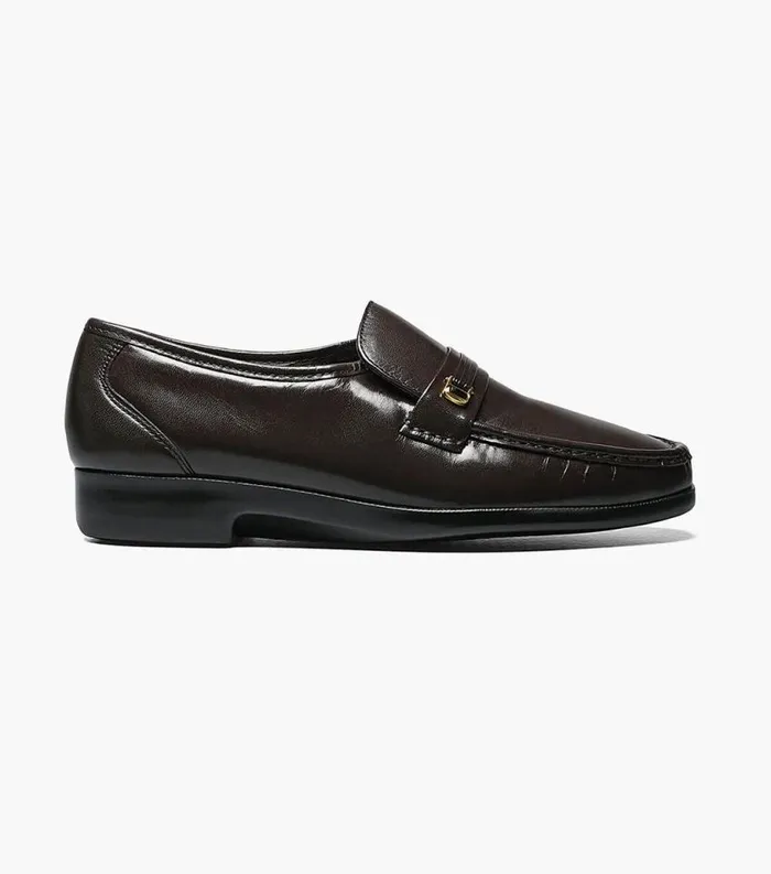 Men Riva Moc Toe Bit Loafer Brown Florsheim Florsheim Comfortech