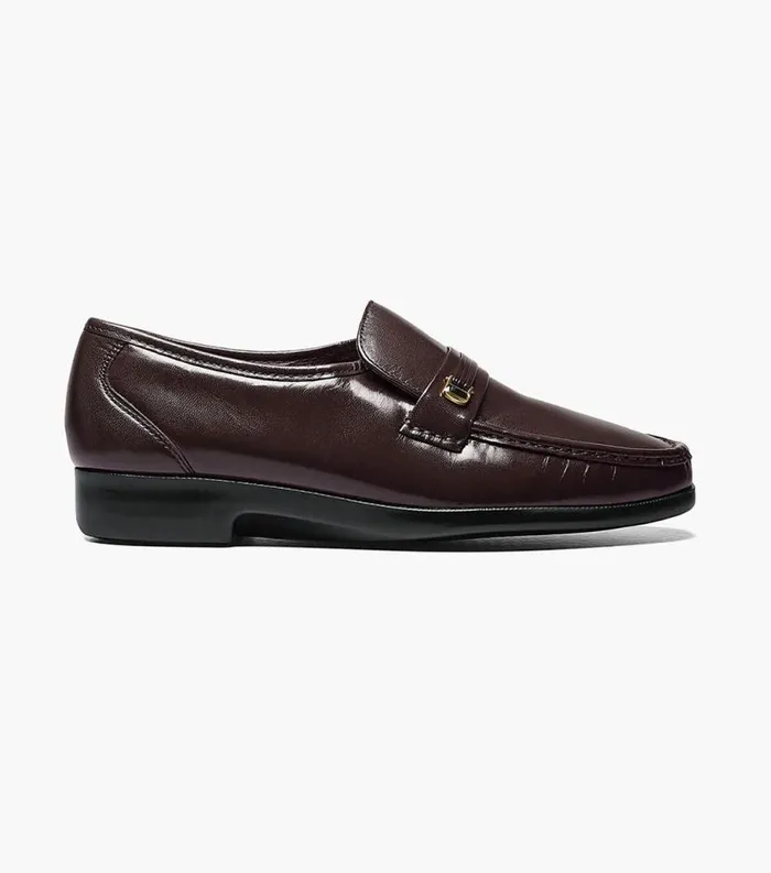 Men Riva Moc Toe Bit Loafer Burgundy Florsheim Florsheim Comfortech