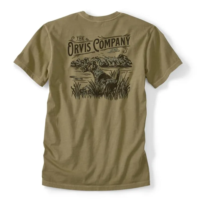Men River Dog Tee Light Olive Orvis Shirts