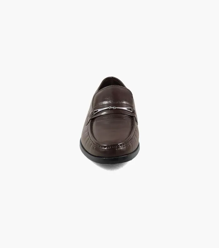 Men Rovito Moc Toe Bit Loafer Brown Florsheim Dress Shoes