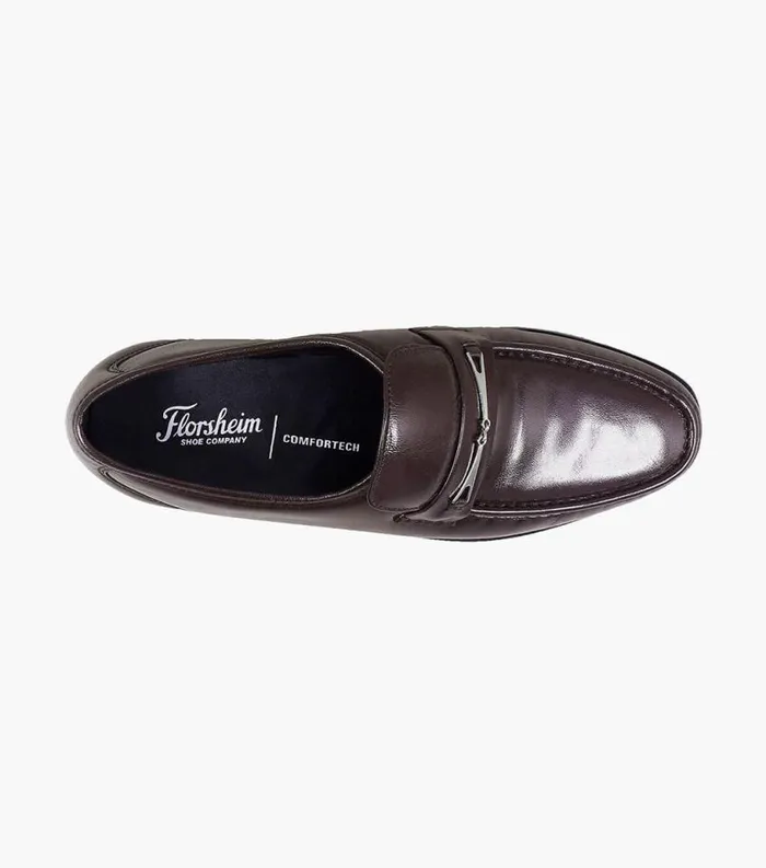 Men Rovito Moc Toe Bit Loafer Burgundy Florsheim Dress Shoes