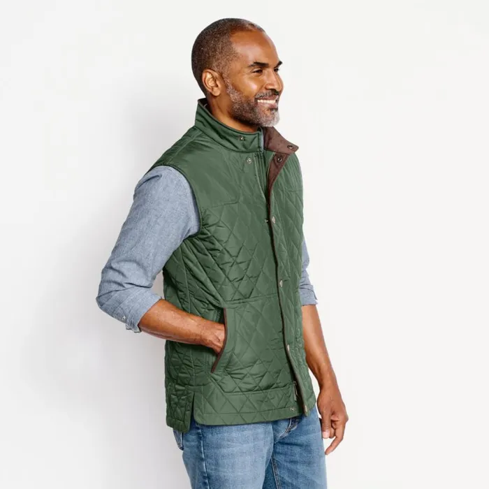 Men RT7 Quilted Vest Dark Pine Orvis Jackets