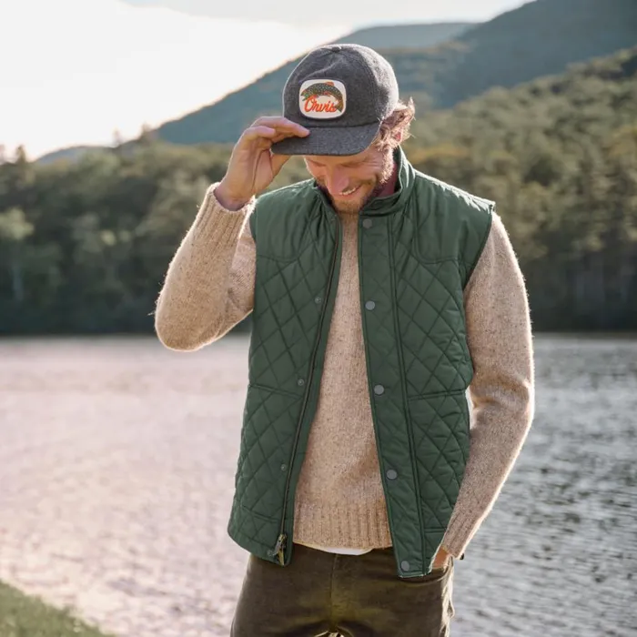 Men RT7 Quilted Vest Dark Pine Orvis Jackets