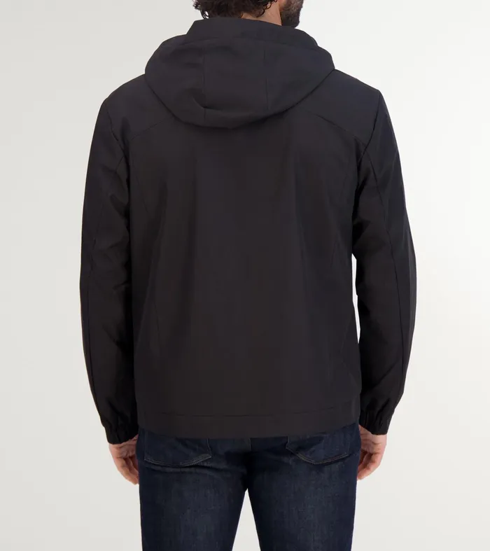 Men Running Jacket Black Cole Haan Outerwear