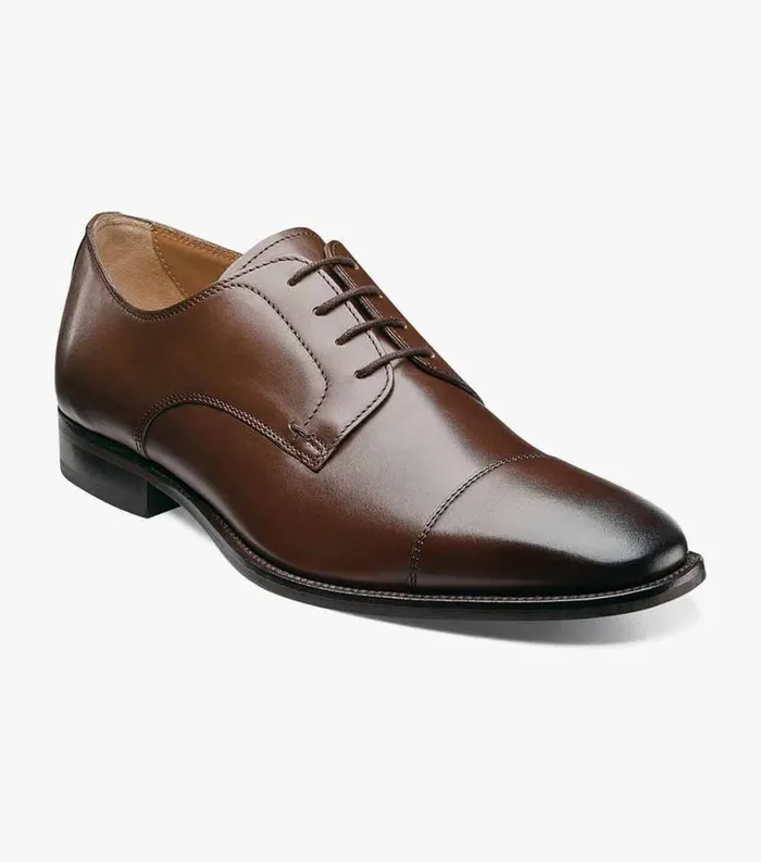 Men Sabato Cap Toe Oxford Brown Florsheim Dress Shoes
