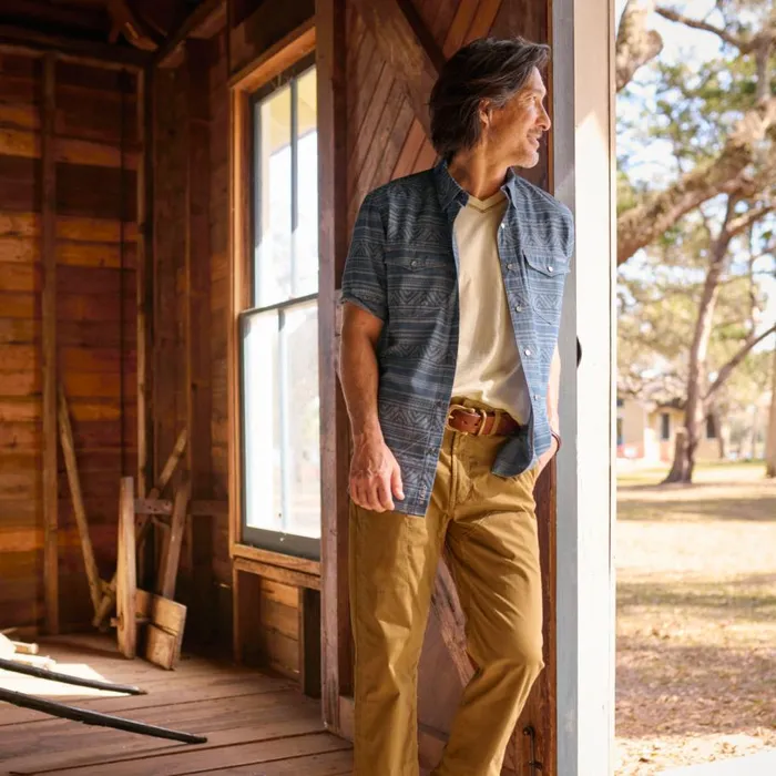 Men SaddleLeather Jeans Belt Brown Orvis Belts