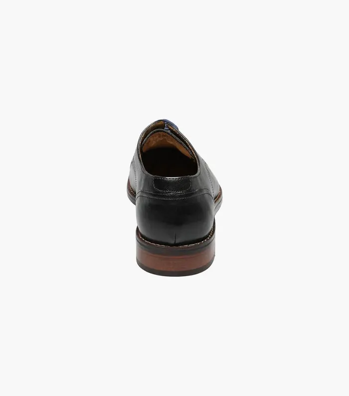 Men Salerno Cap Toe Oxford Black Florsheim Dress Shoes