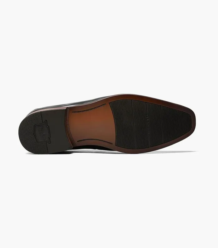 Men Scottsdale Moc Toe Penny Loafer Black Florsheim Dress Shoes