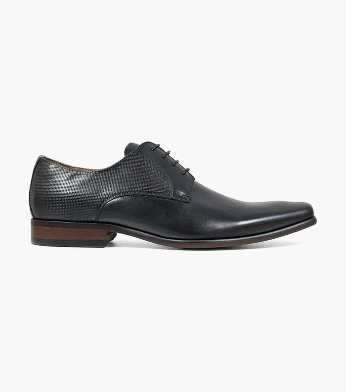 Men Scottsdale Plain Toe Oxford Black Florsheim Dress Shoes