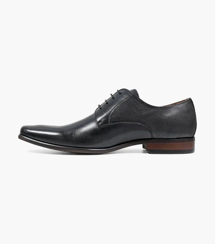 Men Scottsdale Plain Toe Oxford Black Florsheim Dress Shoes