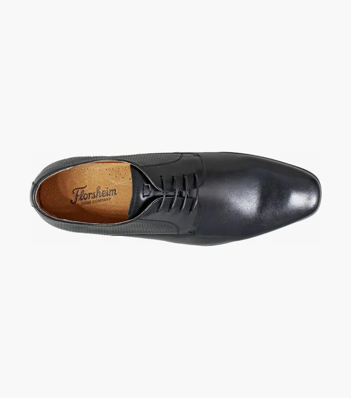 Men Scottsdale Plain Toe Oxford Black Florsheim Dress Shoes