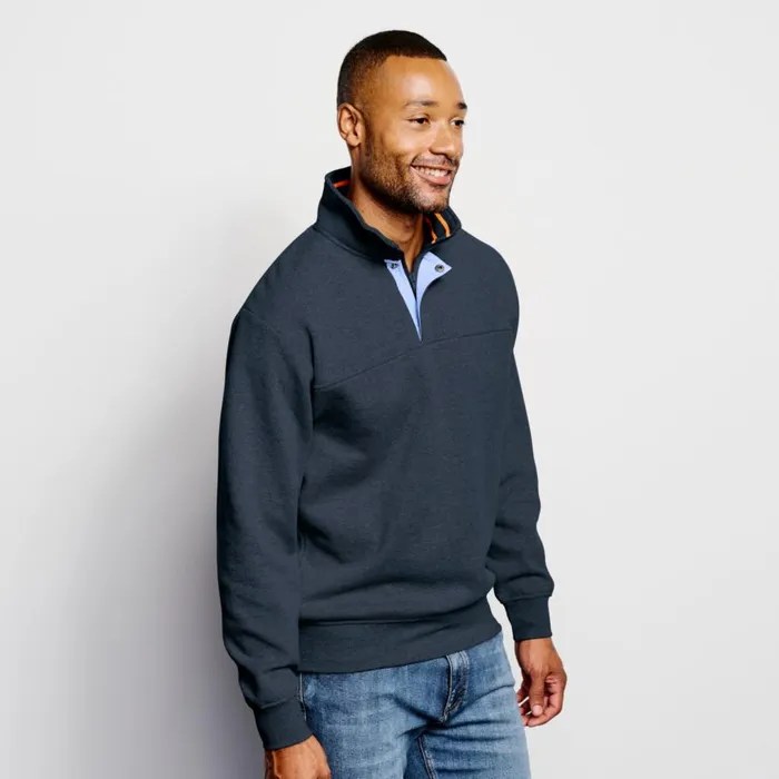 Men Signature QuarterZip Sweatshirt Dark Navy Orvis Sweatshirts