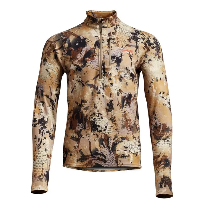 Men Sitkareg Core Merino 330 HalfZip Marsh Orvis Shirts