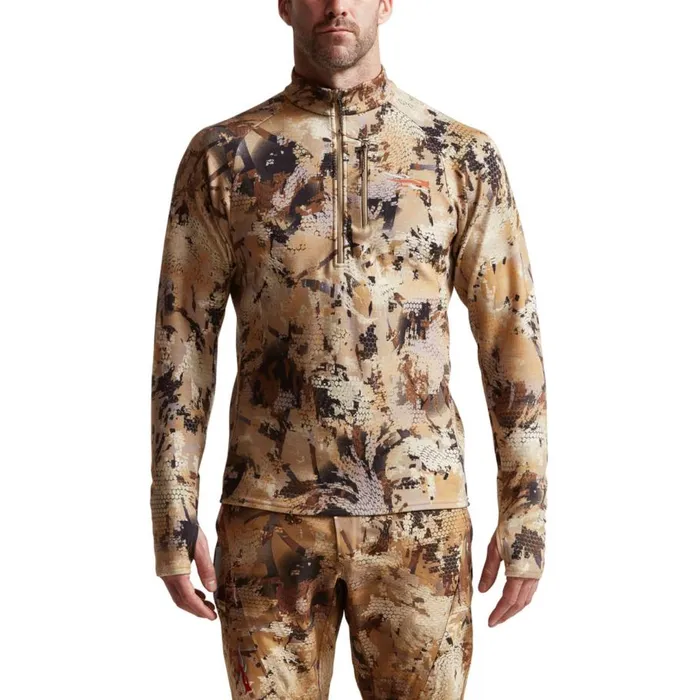 Men Sitkareg Core Merino 330 HalfZip Marsh Orvis Shirts