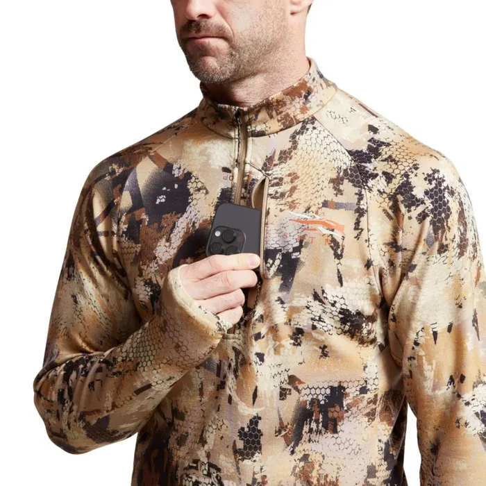 Men Sitkareg Core Merino 330 HalfZip Marsh Orvis Shirts