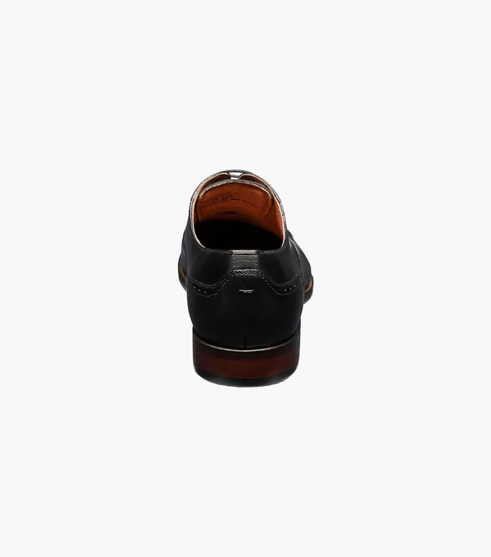 Men Sorrento Cap Toe Oxford Black Florsheim Dress Shoes