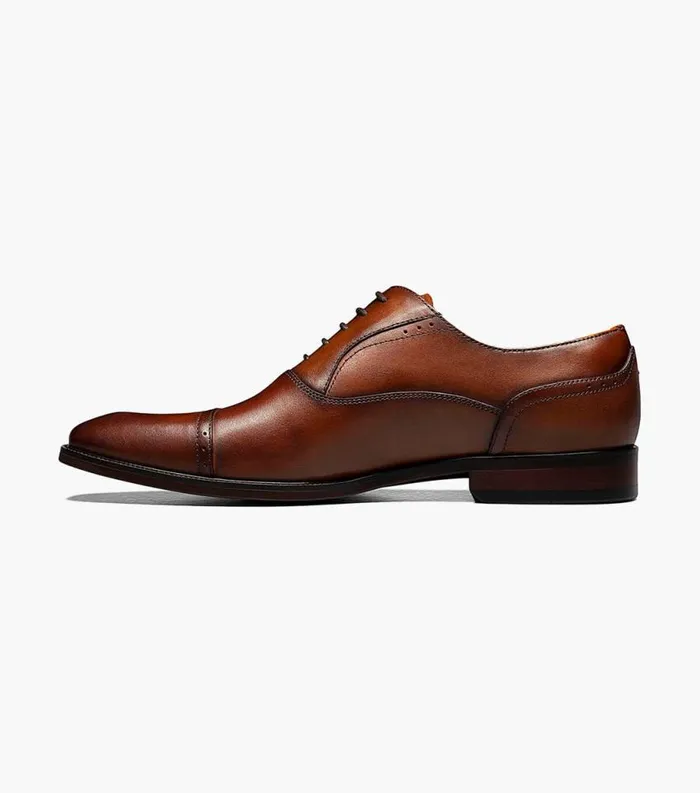 Men Sorrento Cap Toe Oxford Cognac Florsheim Dress Shoes