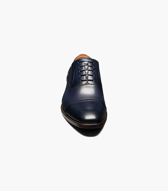 Men Sorrento Cap Toe Oxford Navy Florsheim Dress Shoes