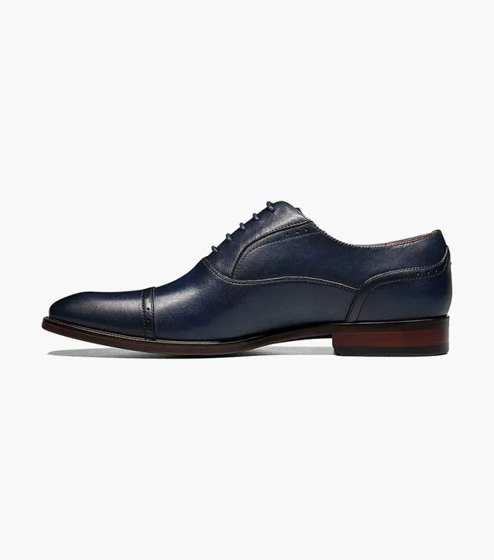 Men Sorrento Cap Toe Oxford Navy Florsheim Dress Shoes