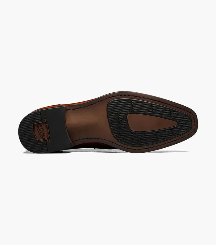 Men Sorrento Moc Toe Penny Loafer Cognac Florsheim Loafers and Slip Ons